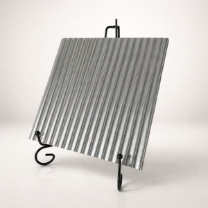 Фото 2 стекло модель Мору серое напыление 4 мм