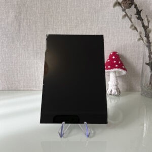 Фото стекло цветное цвет черный модель Лакобель №9005