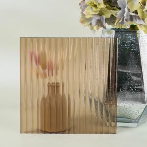 Фото стекло рифлёное модель MORU цвет бронза